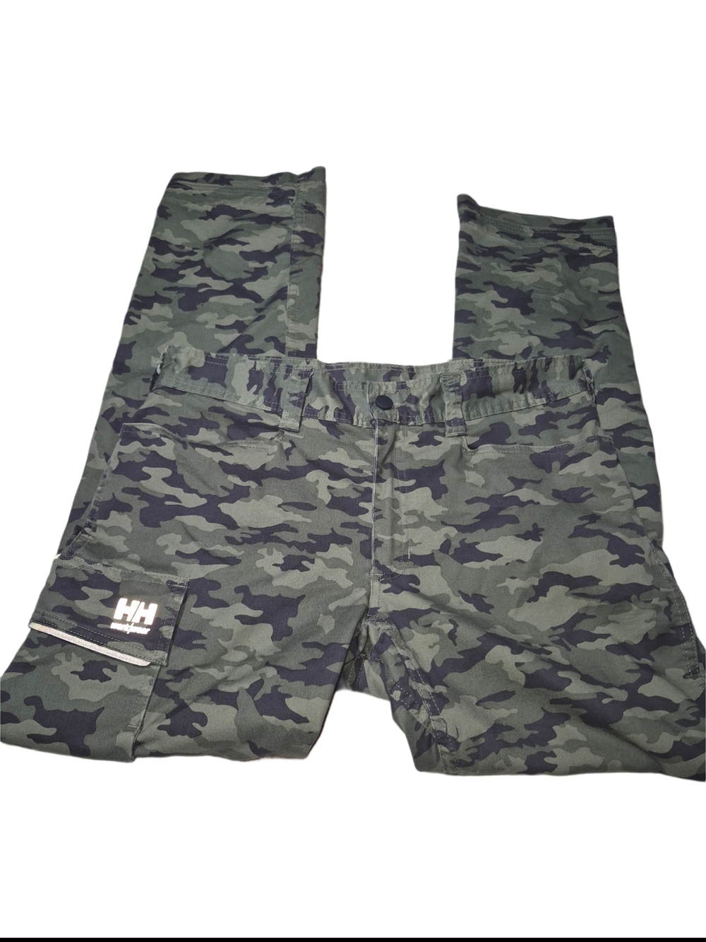 Helly Hansen Men’s Olive And Black Camouflage Cargo Pants Size 32/32